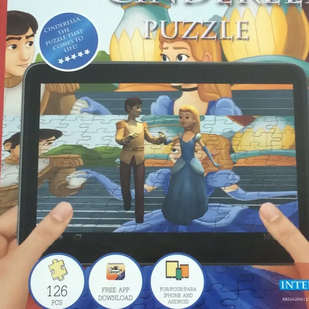 Cinderella Jigsaw Puzzle 3D Interactive 18x24 126 Pieces